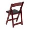 Flash Furniture Folding Chair, Mahogany w/Padded Seat XF-2903-MAH-WOOD-GG - alternate 3